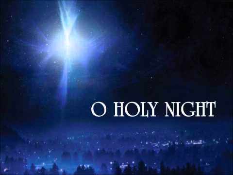 Song lyrics to O Holy Night written by Placide Clappeau in 1847, trans­lat­ed from French to Eng­lish by John S. Dwight. Music composed by Adolphe C. Adam. O Holy Night is said to have been the first mu­sic ev­er broad­cast over ra­dio.