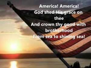 Song lyrics to America the Beautfiul