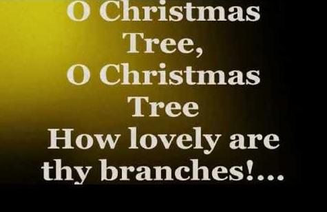 O Christmas tree song lyrics