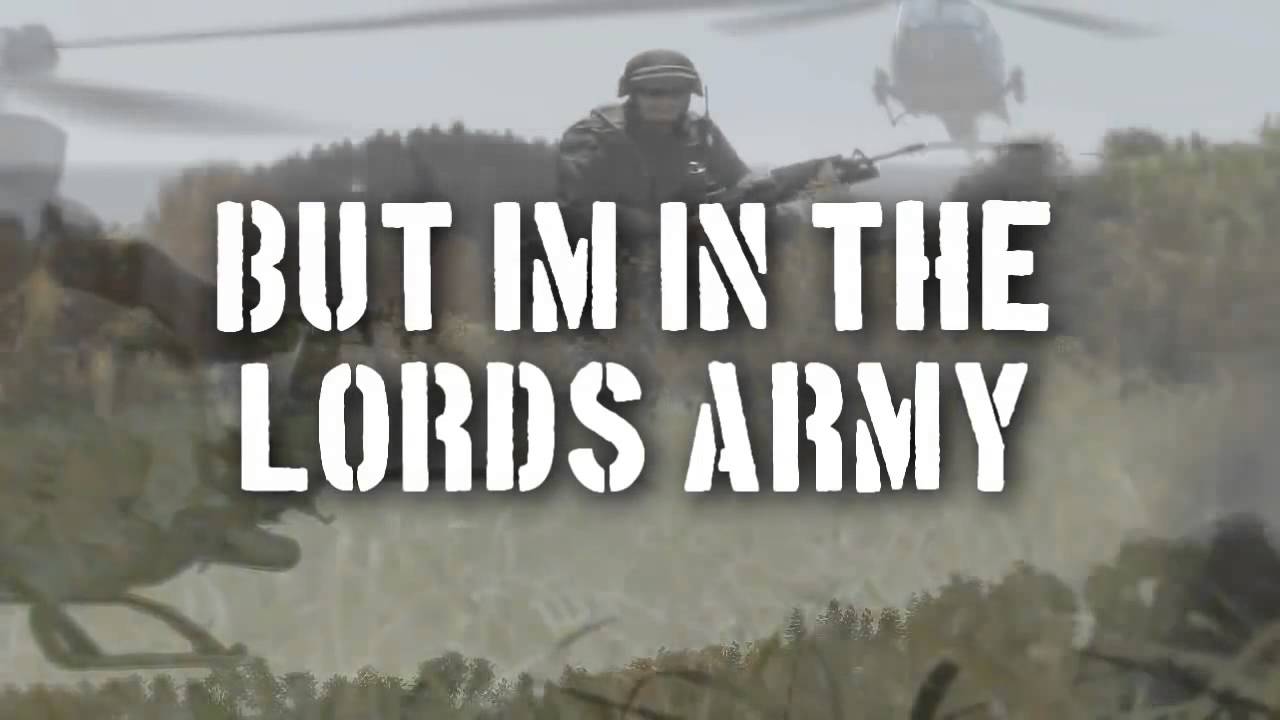 Song lyrics to the children's song, I'm in the Lord's Army - sung to the tune of The Old Grey Mare
