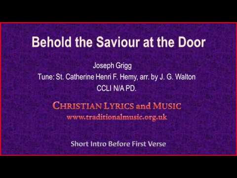 Song lyrics to Behold the Saviour at the Door - words by W. H. Bagby (1903)