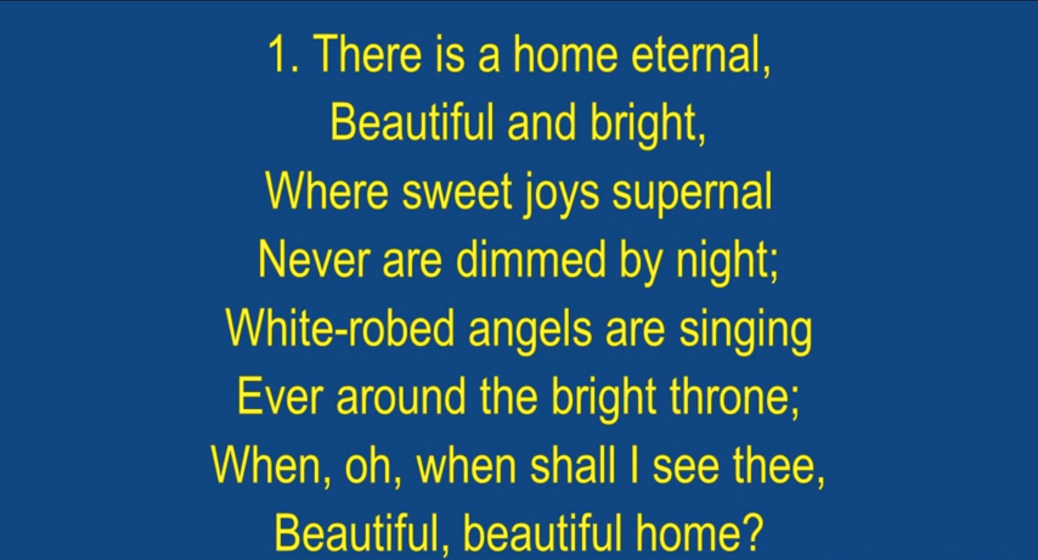 Hymn lyrics to Beautiful Home, by Horatio Richmond Palmer (1834 - 1907)