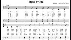 Hymn lyrics to Stand By Me, written and composed by Charles A Tindley - a classic gospel hymn about the Lord's faithfulness