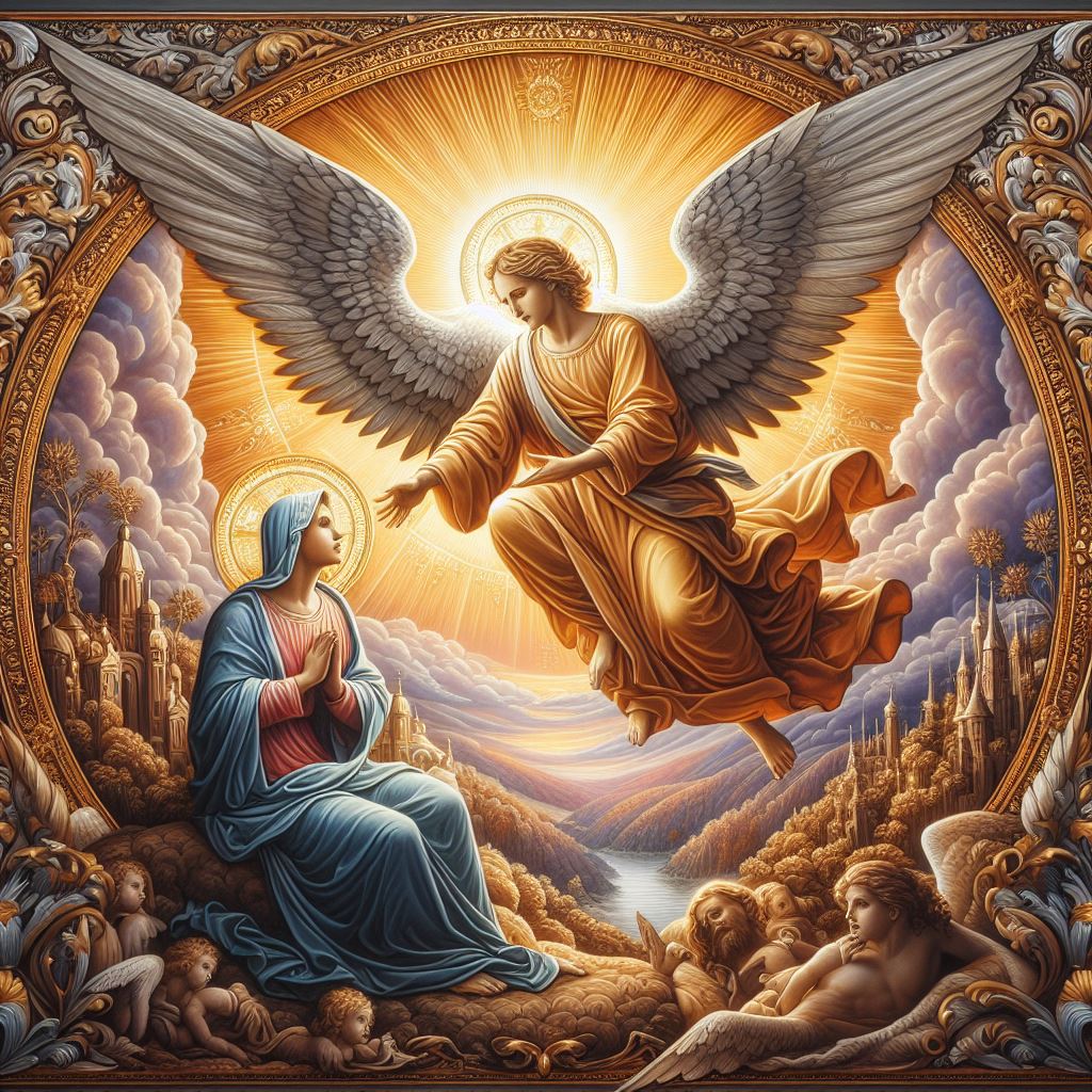 "The Angel Gabriel from Heaven Came" or "Gabriel's Message" (Basque: Birjina gaztetto bat zegoen) is a Basque Christmas folk carol about the Annunciation to the Virgin Mary by the archangel Gabriel that she would become the mother of Jesus Christ the Son of God.