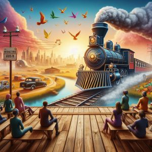 Hymn lyrics to The Gospel Train's coming - get on board!